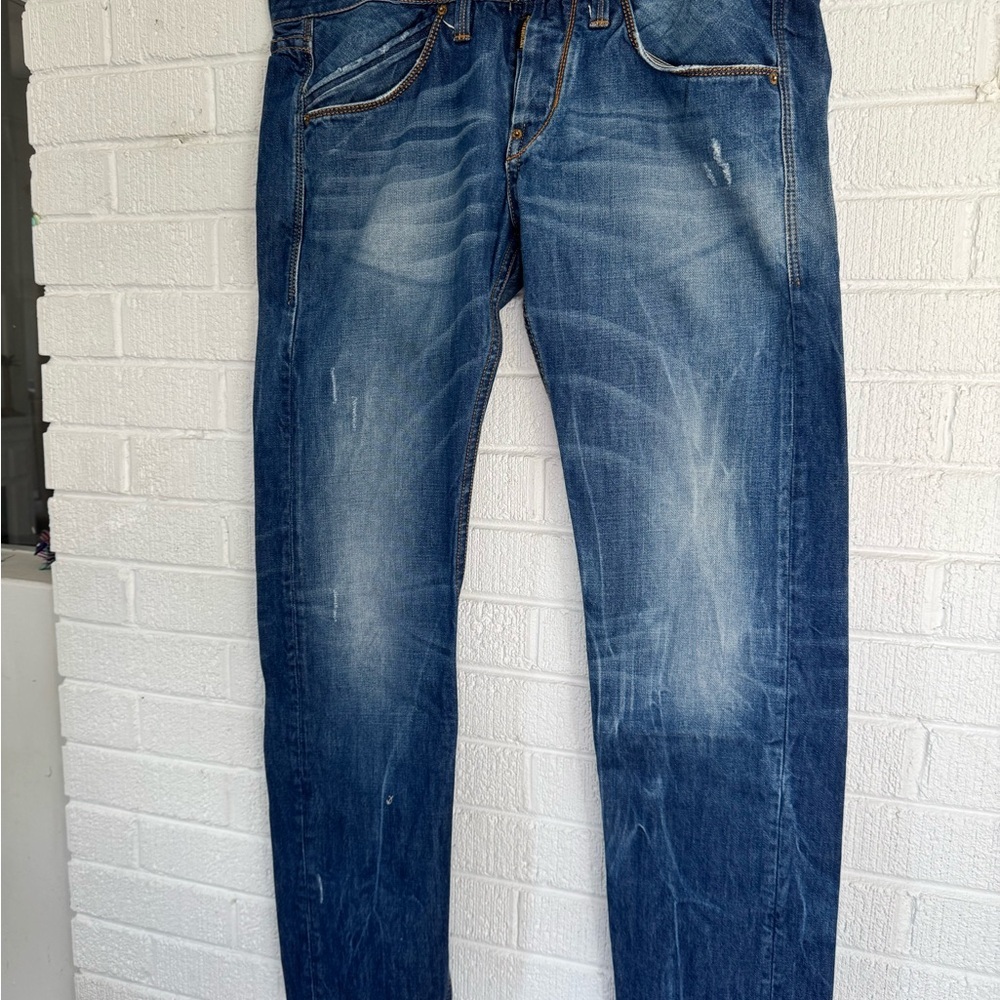 Takeshy Kurosawa Slim Fit Jeans - Classic Blue - Picture 2 of 15